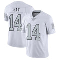 tocy LV.Raiders #14 Matt Gay Player White Limited Color Rush Home Game Stitched Jerseys