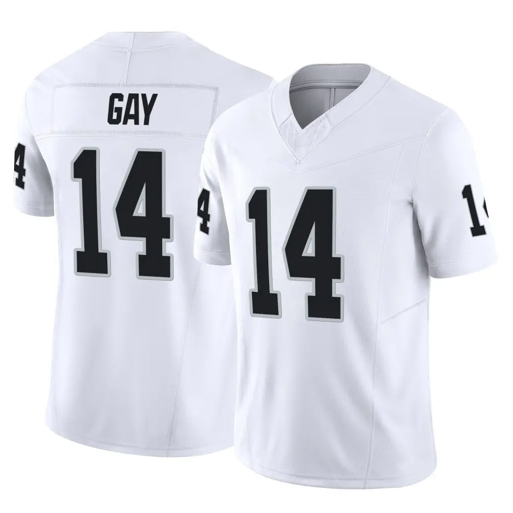 tocy LV.Raiders #14 Matt Gay Player White Limited Vapor F.U.S.E. Home Game Stitched Jerseys