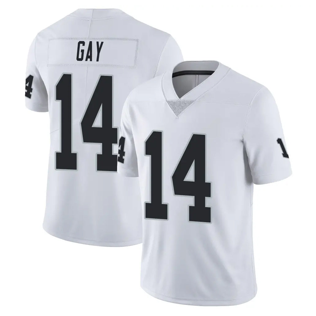 tocy LV.Raiders #14 Matt Gay Player White Limited Vapor Untouchable Home Game Stitched Jerseys