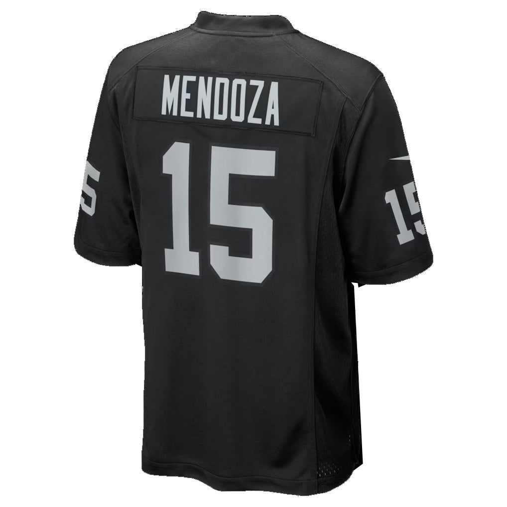 tocy LV.Raiders #15 Fernando Mendoza Black 2026 Draft First Round Pick No. 1 Team Game Stitched Jerseys