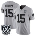 tocy LV.Raiders #15 Fernando Mendoza Player Gray 2026 Vapor Limited Home Game Stitched Jerseys