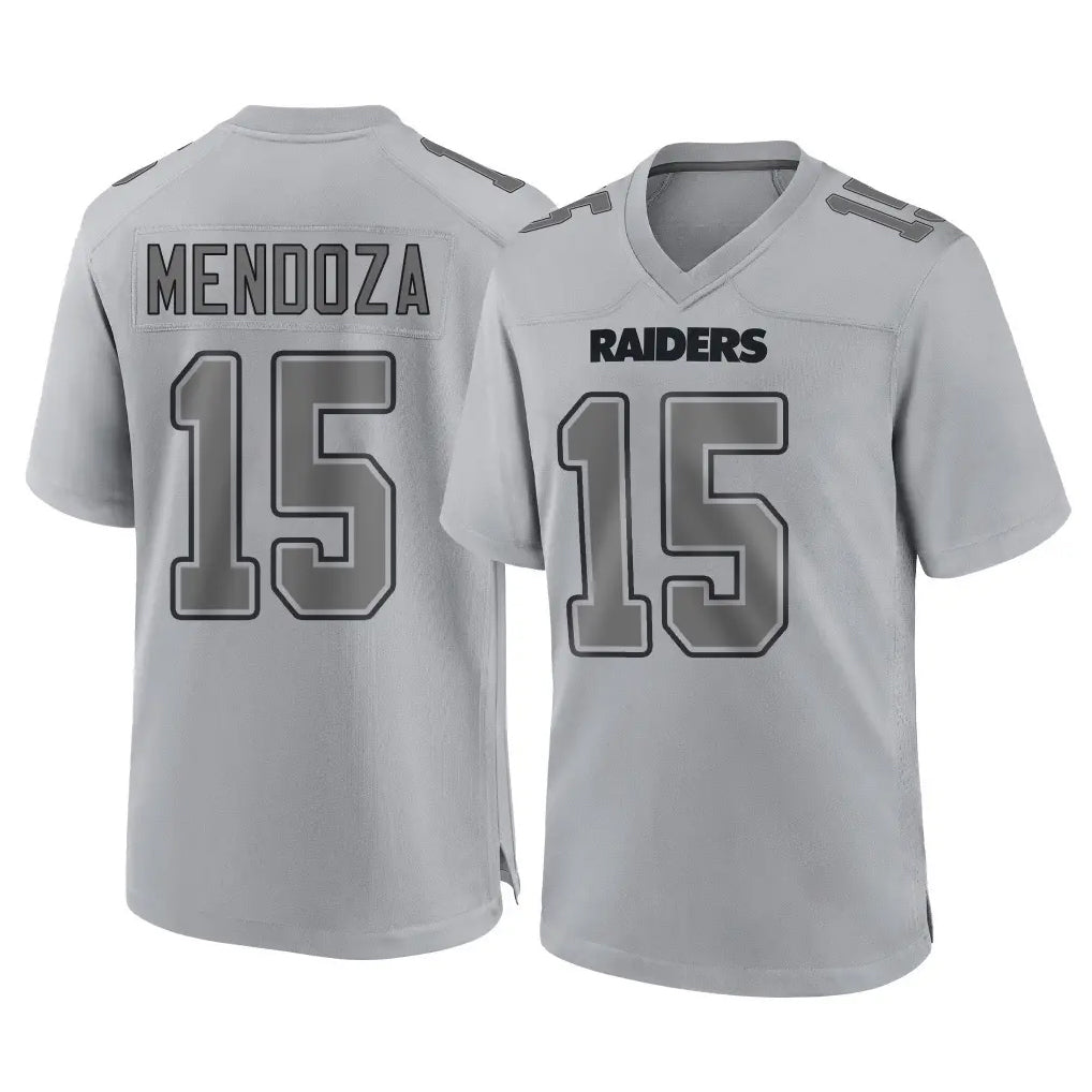 tocy LV.Raiders #15 Fernando Mendoza Player Gray Atmosphere Fashion Limited Game Stitched Jerseys