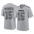tocy LV.Raiders #15 Fernando Mendoza Player Gray Atmosphere Fashion Limited Game Stitched Jerseys