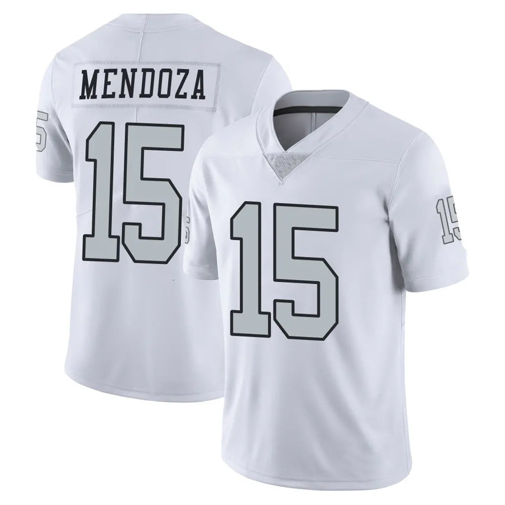 tocy LV.Raiders #15 Fernando Mendoza Player White Limited Color Rush Home Game Stitched Jerseys