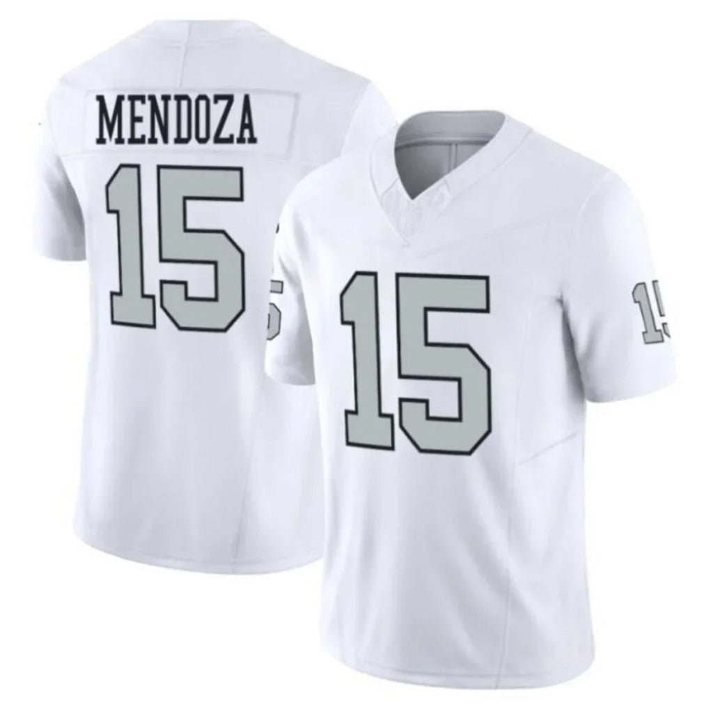 tocy LV.Raiders #15 Fernando Mendoza Player White Vapor F.U.S.E. Limited Home Game Stitched Jerseys