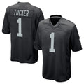 tocy LV.Raiders #1 Tre Tucker Player Black Home Game Stitched Jerseys