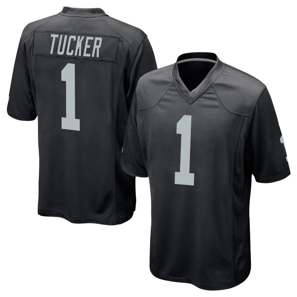 tocy LV.Raiders #1 Tre Tucker Player Black Home Game Stitched Jerseys
