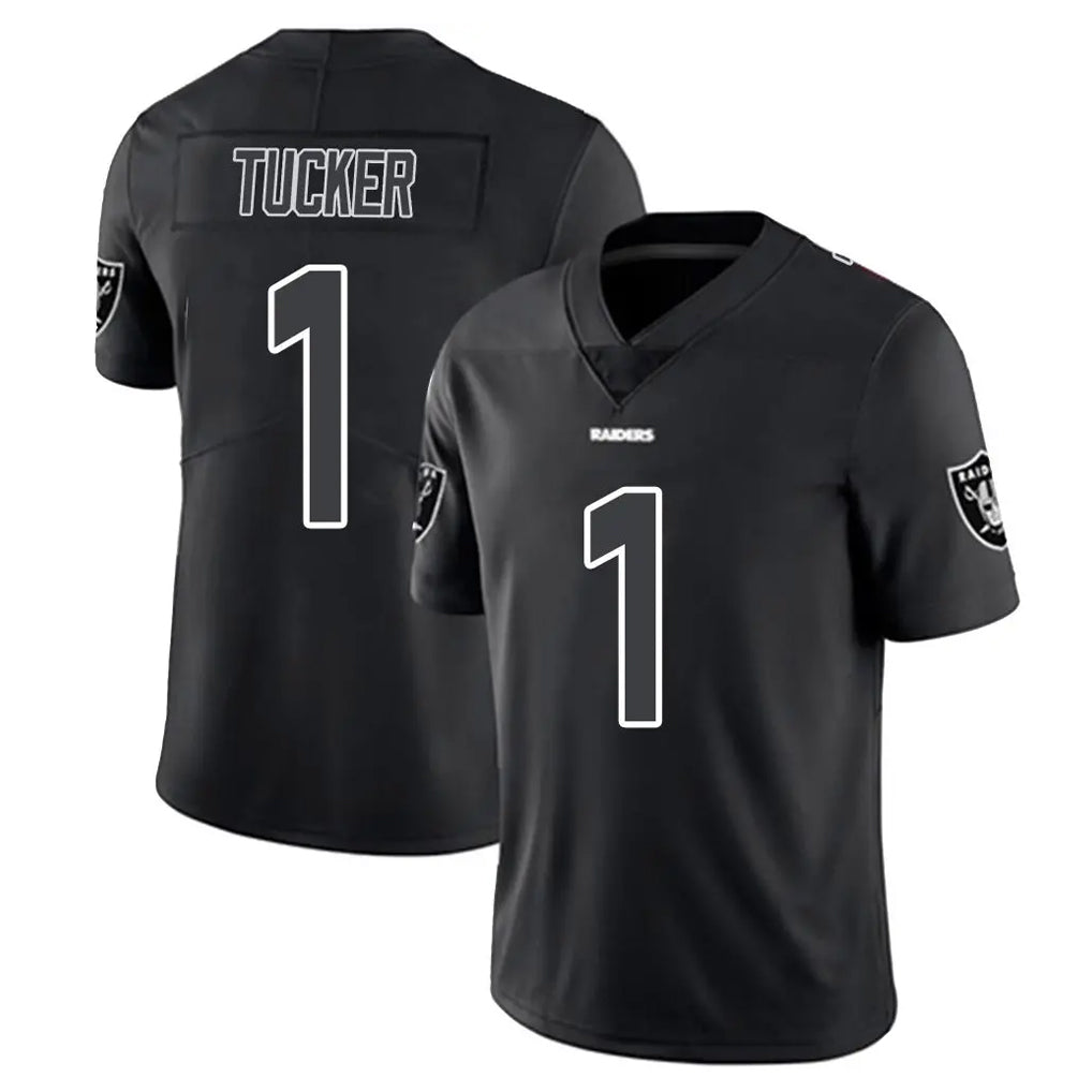 tocy LV.Raiders #1 Tre Tucker Player Black Limited Black Impact Home Game Stitched Jerseys