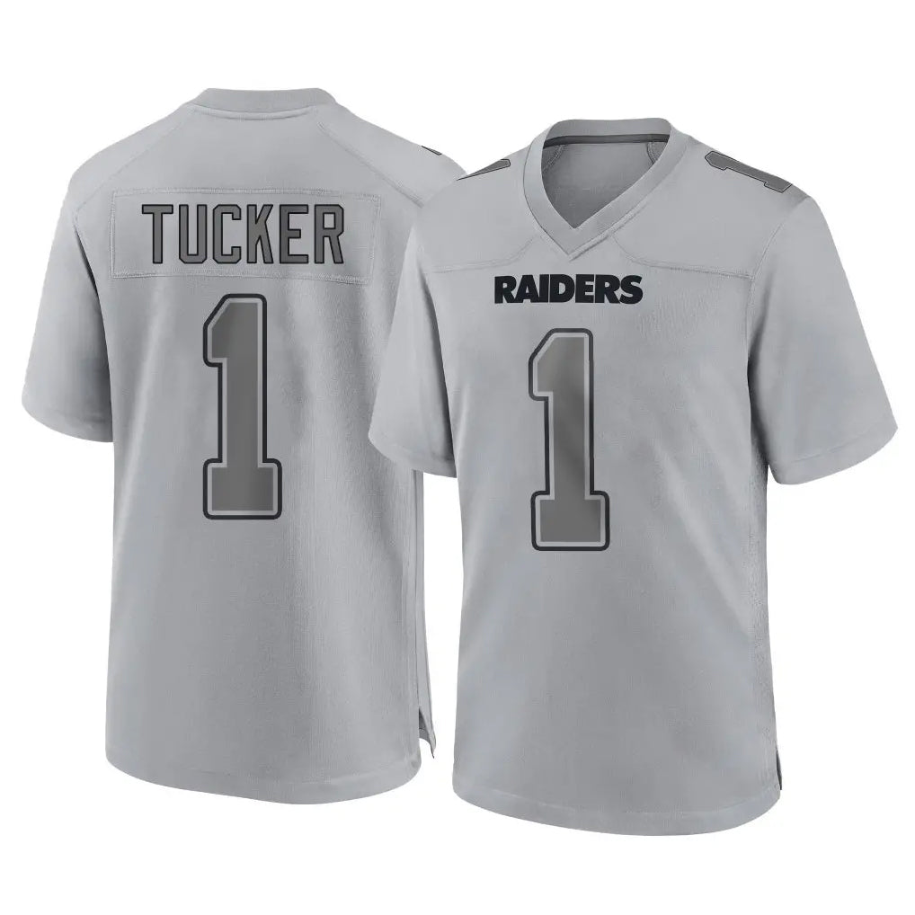 tocy LV.Raiders #1 Tre Tucker Player Gray Atmosphere Fashion Limited Game Stitched Jerseys