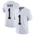 tocy LV.Raiders #1 Tre Tucker Player White Limited Vapor Untouchable Home Game Stitched Jerseys