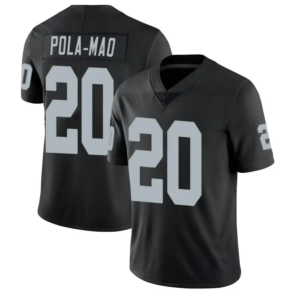 tocy LV.Raiders #20 Isaiah Pola-Mao Player Black Limited Vapor Untouchable Home Game Stitched Jerseys
