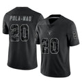 tocy LV.Raiders #20 Isaiah Pola-Mao Player Black Reflective Limited Game Stitched Jerseys