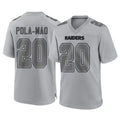 tocy LV.Raiders #20 Isaiah Pola-Mao Player Gray Atmosphere Fashion Limited Game Stitched Jerseys