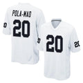tocy LV.Raiders #20 Isaiah Pola-Mao Player White Home Game Stitched Jerseys