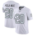 tocy LV.Raiders #20 Isaiah Pola-Mao Player White Limited Color Rush Home Game Stitched Jerseys