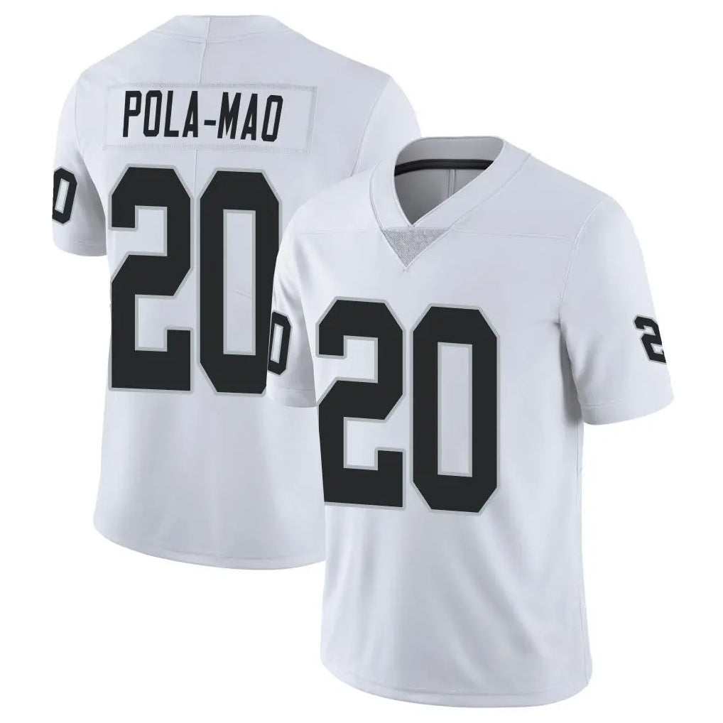 tocy LV.Raiders #20 Isaiah Pola-Mao Player White Limited Vapor Untouchable Home Game Stitched Jerseys