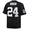 tocy LV.Raiders #24 Charles Woodson Mitchell & Ness Black Big & Tall 1998 Retired Player Replica Jersey