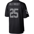 tocy LV.Raiders #25 Fred Biletnikoff Mitchell & Ness Black Legacy Replica Jersey