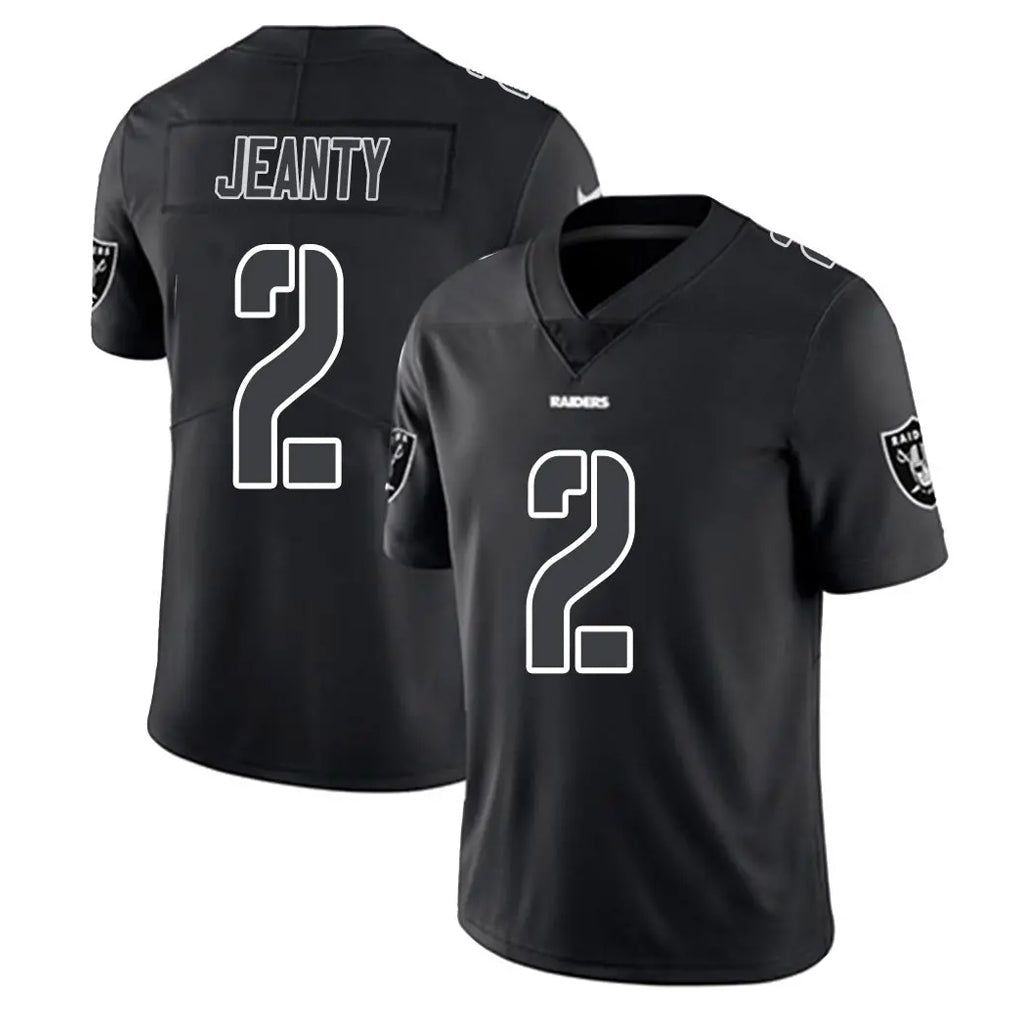 tocy LV.Raiders #2 Ashton Jeanty Player Black Limited Black Impact Home Game Stitched Jerseys