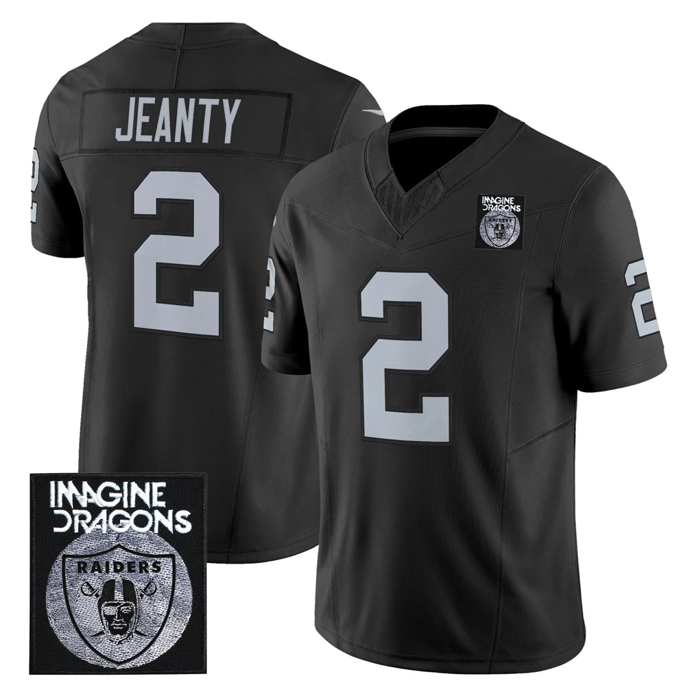 tocy LV.Raiders #2 Ashton Jeanty Player Black Vapor Limited Home Game Stitched Jerseys