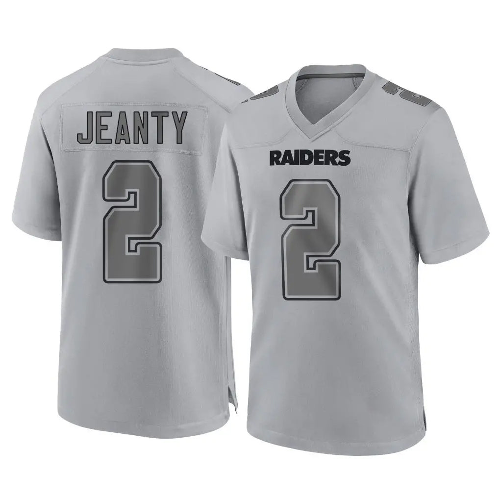 tocy LV.Raiders #2 Ashton Jeanty Player Gray Atmosphere Fashion Limited Game Stitched Jerseys