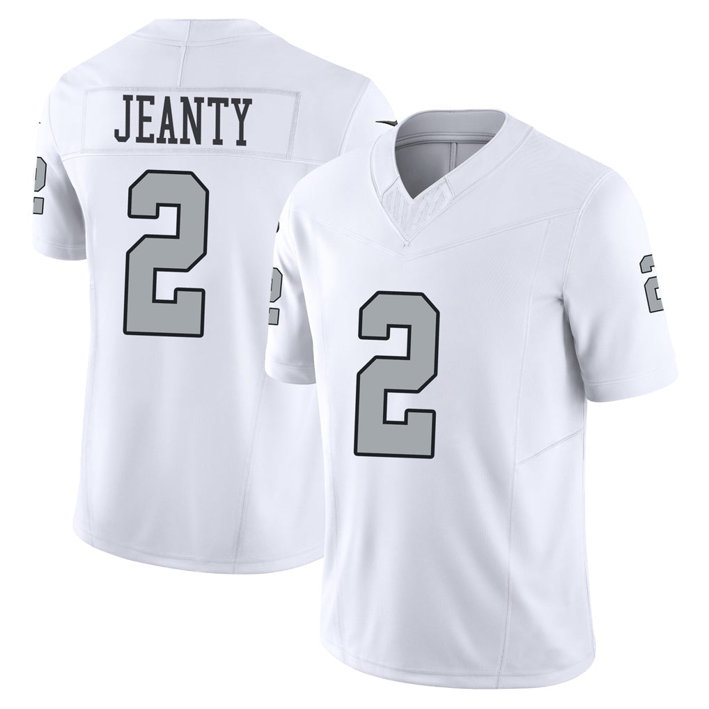 tocy LV.Raiders #2 Ashton Jeanty Player White Alternate Vapor F.U.S.E Limited Stitched Jerseys