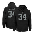 tocy LV.Raiders #34 Bo Jackson Player Black Salute to Service Hoodies Stitched Jerseys