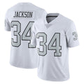 tocy LV.Raiders #34 Bo Jackson Player White Alternate Vapor F.U.S.E Limited Stitched Jerseys