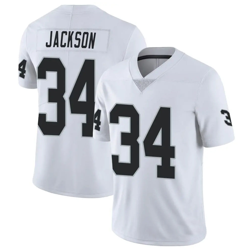 tocy LV.Raiders #34 Bo Jackson Player White Vapor Limited Stitched Jerseys