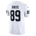 tocy LV.Raiders #89 Brock Bowers White Vapor F.U.S.E. Limited Stitched Jerseys