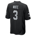 tocy LV.Raiders #3 Zamir White Black Team Game Stitched Jerseys