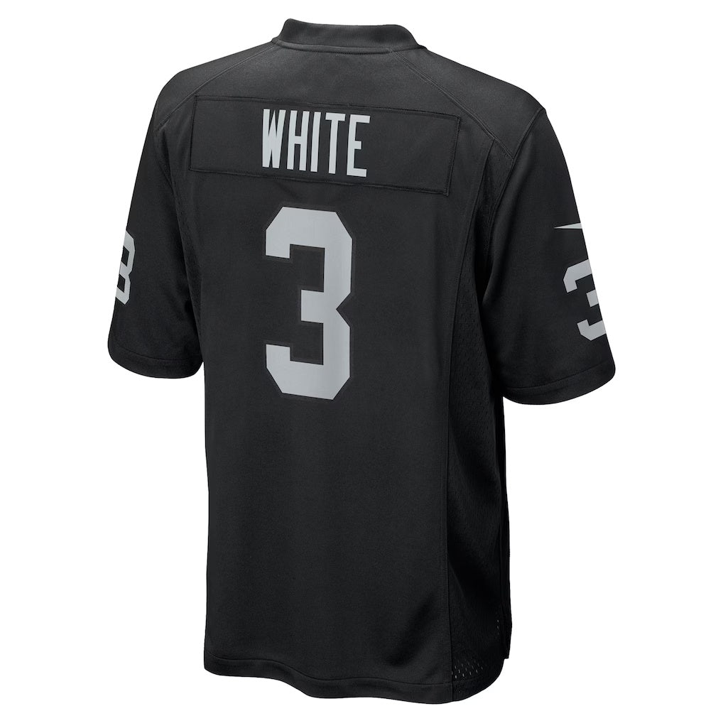 tocy LV.Raiders #3 Zamir White Black Team Game Stitched Jerseys