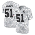 tocy LV.Raiders #51 Malcolm Koonce Player Arctic Camo Salute To Service Limited Game Stitched Jerseys
