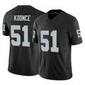 tocy LV.Raiders #51 Malcolm Koonce Player Black Limited Vapor F.U.S.E. Home Game Stitched Jerseys