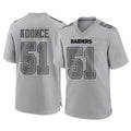 tocy LV.Raiders #51 Malcolm Koonce Player Gray Atmosphere Fashion Limited Game Stitched Jerseys