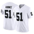 tocy LV.Raiders #51 Malcolm Koonce Player White Limited Vapor F.U.S.E. Home Game Stitched Jerseys