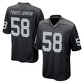 tocy LV.Raiders #58 Jackson Powers-Johnson Player Black Home Game Stitched Jerseys