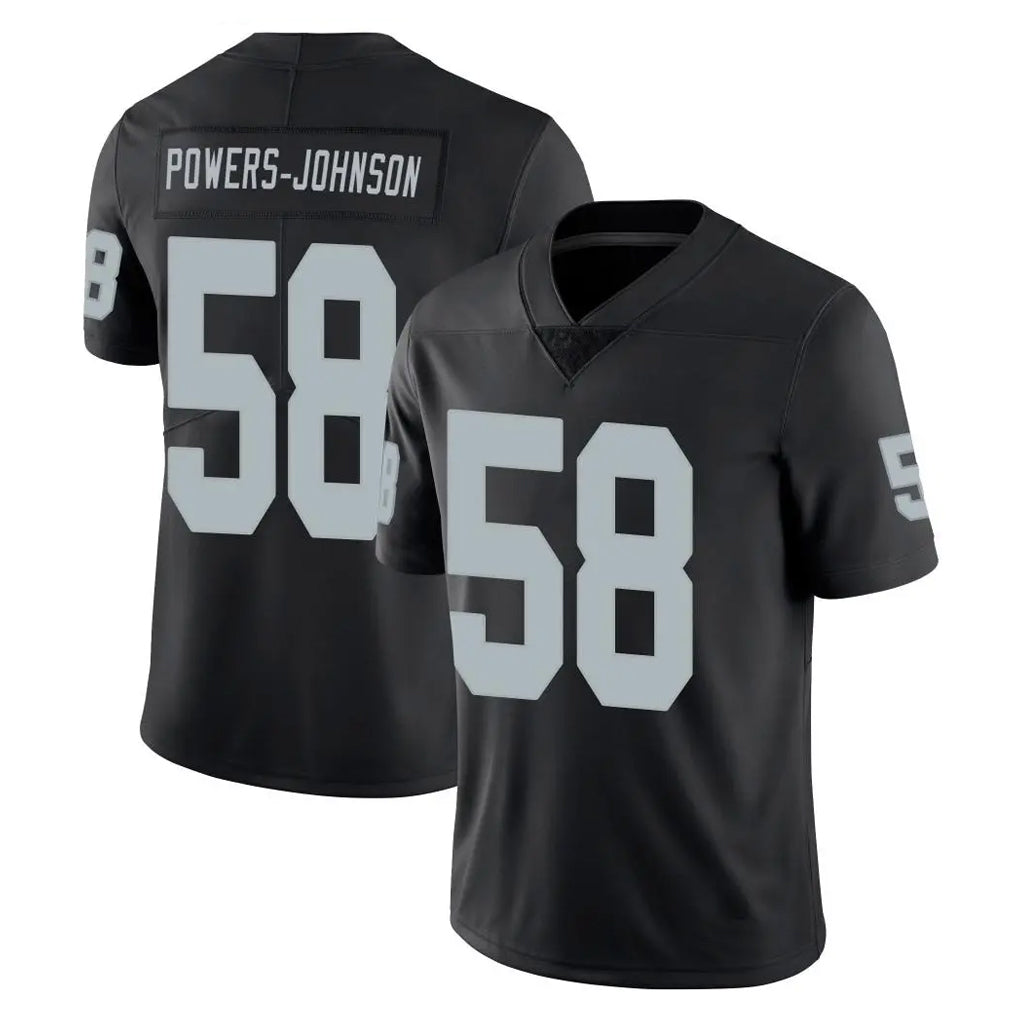 tocy LV.Raiders #58 Jackson Powers-Johnson Player Black Limited Vapor Untouchable Home Game Stitched Jerseys