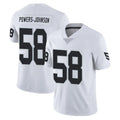 tocy LV.Raiders #58 Jackson Powers-Johnson Player White Limited Vapor Untouchable Home Game Stitched Jerseys