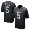 tocy LV.Raiders #5 Eric Stokes Player Black Home Game Stitched Jerseys