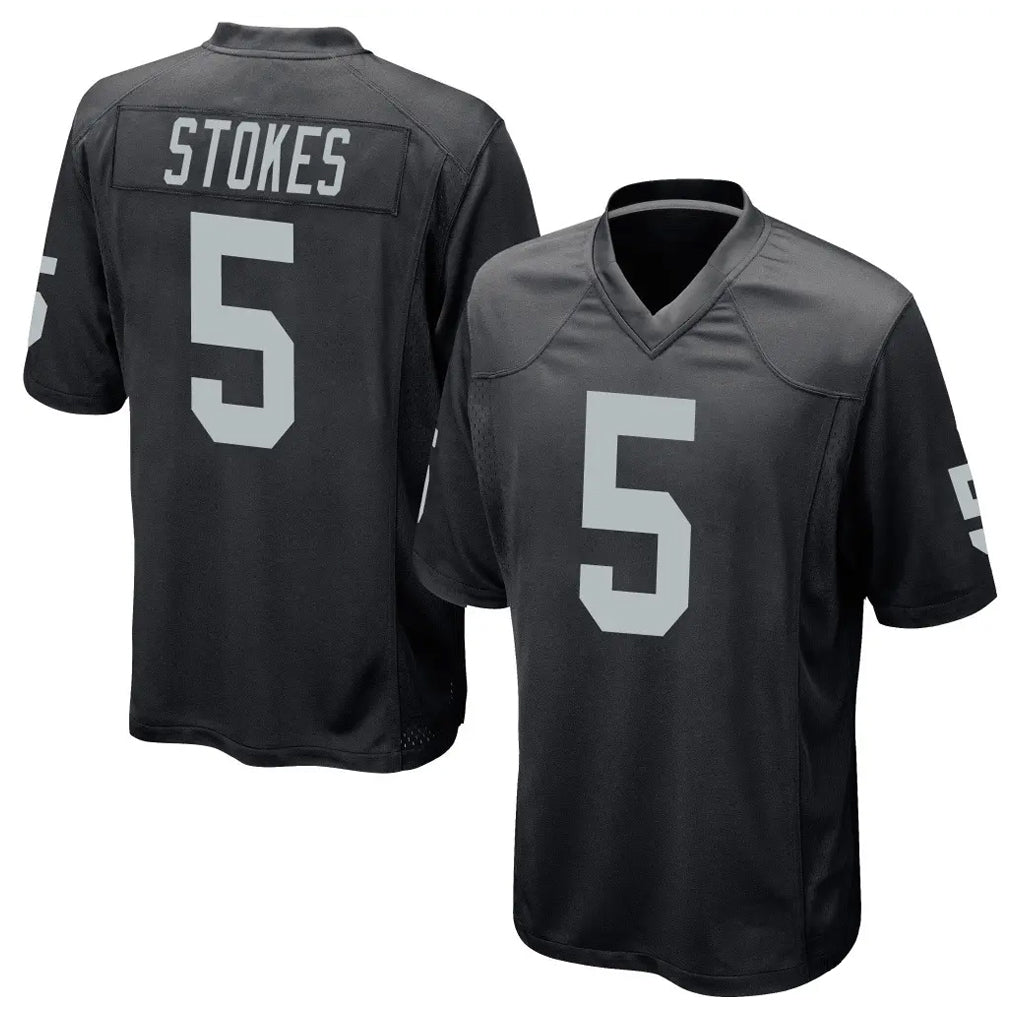 tocy LV.Raiders #5 Eric Stokes Player Black Home Game Stitched Jerseys