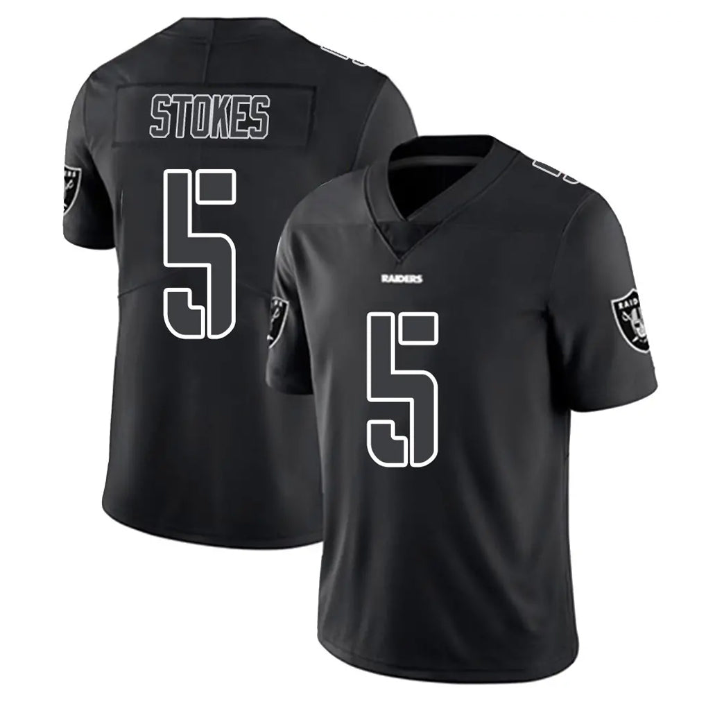 tocy LV.Raiders #5 Eric Stokes Player Black Limited Black Impact Home Game Stitched Jerseys