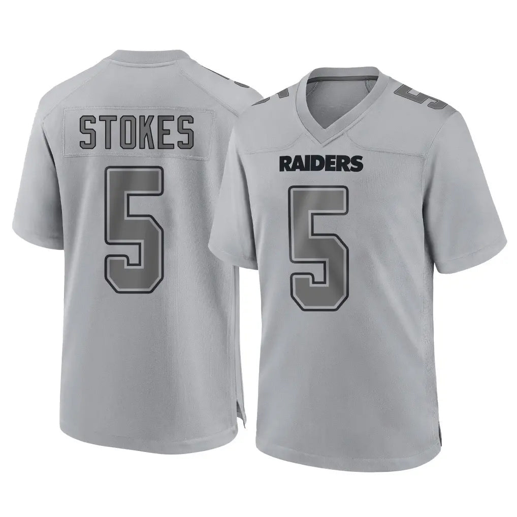 tocy LV.Raiders #5 Eric Stokes Player Gray Atmosphere Fashion Limited Game Stitched Jerseys