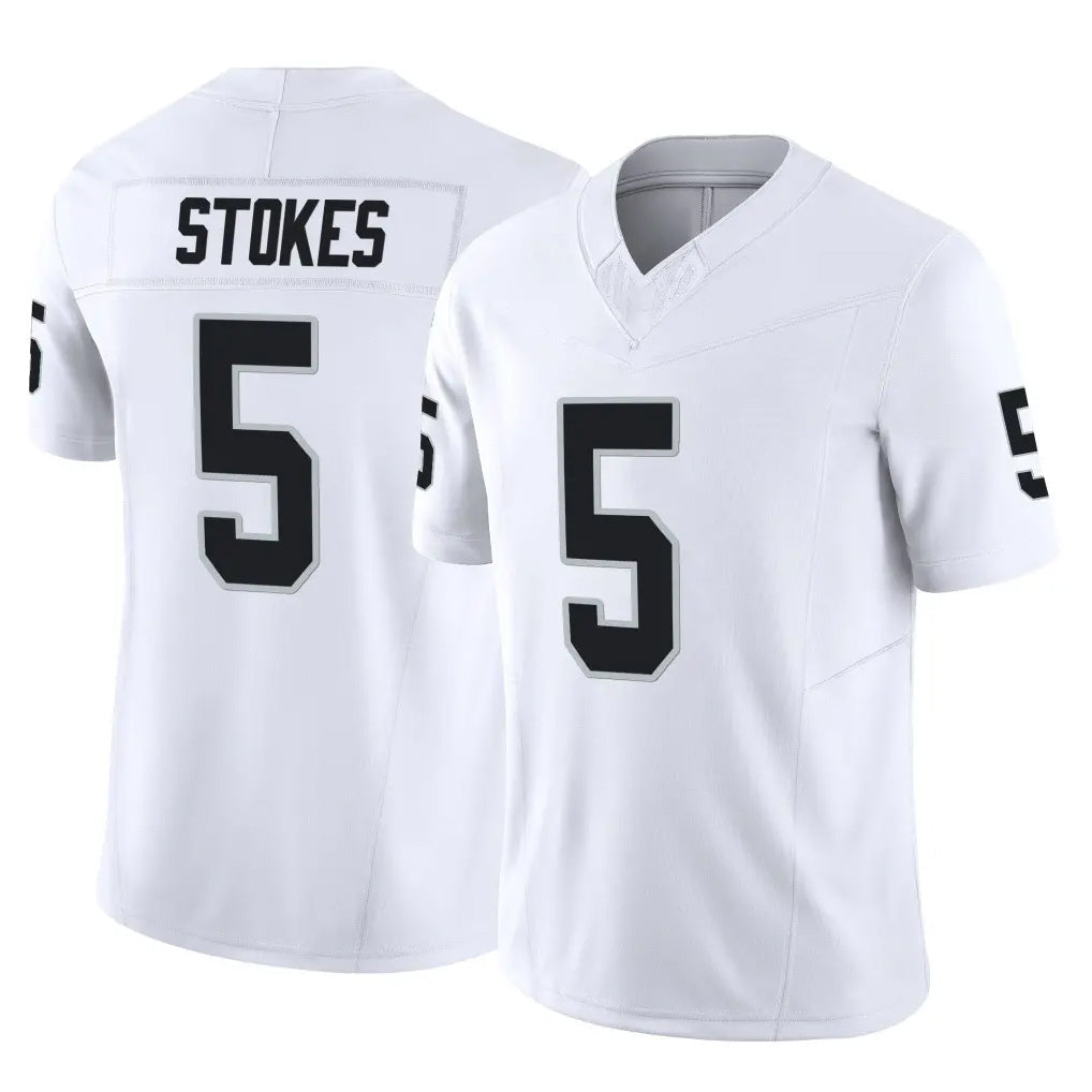 tocy LV.Raiders #5 Eric Stokes Player White Limited Vapor F.U.S.E. Home Game Stitched Jerseys