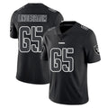 tocy LV.Raiders #65 Tyler Linderbaum Player Black Limited Black Impact Home Game Stitched Jerseys