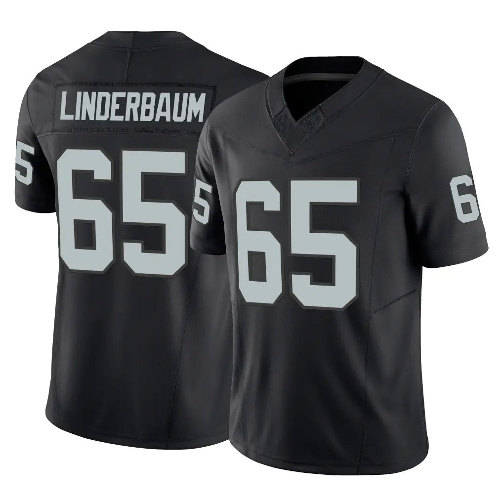 tocy LV.Raiders #65 Tyler Linderbaum Player Black Limited Vapor F.U.S.E. Home Game Stitched Jerseys