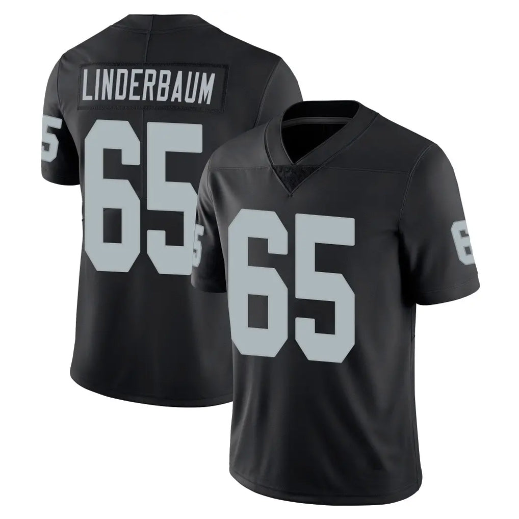 tocy LV.Raiders #65 Tyler Linderbaum Player Black Limited Vapor Untouchable Home Game Stitched Jerseys
