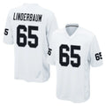 tocy LV.Raiders #65 Tyler Linderbaum Player White Home Game Stitched Jerseys