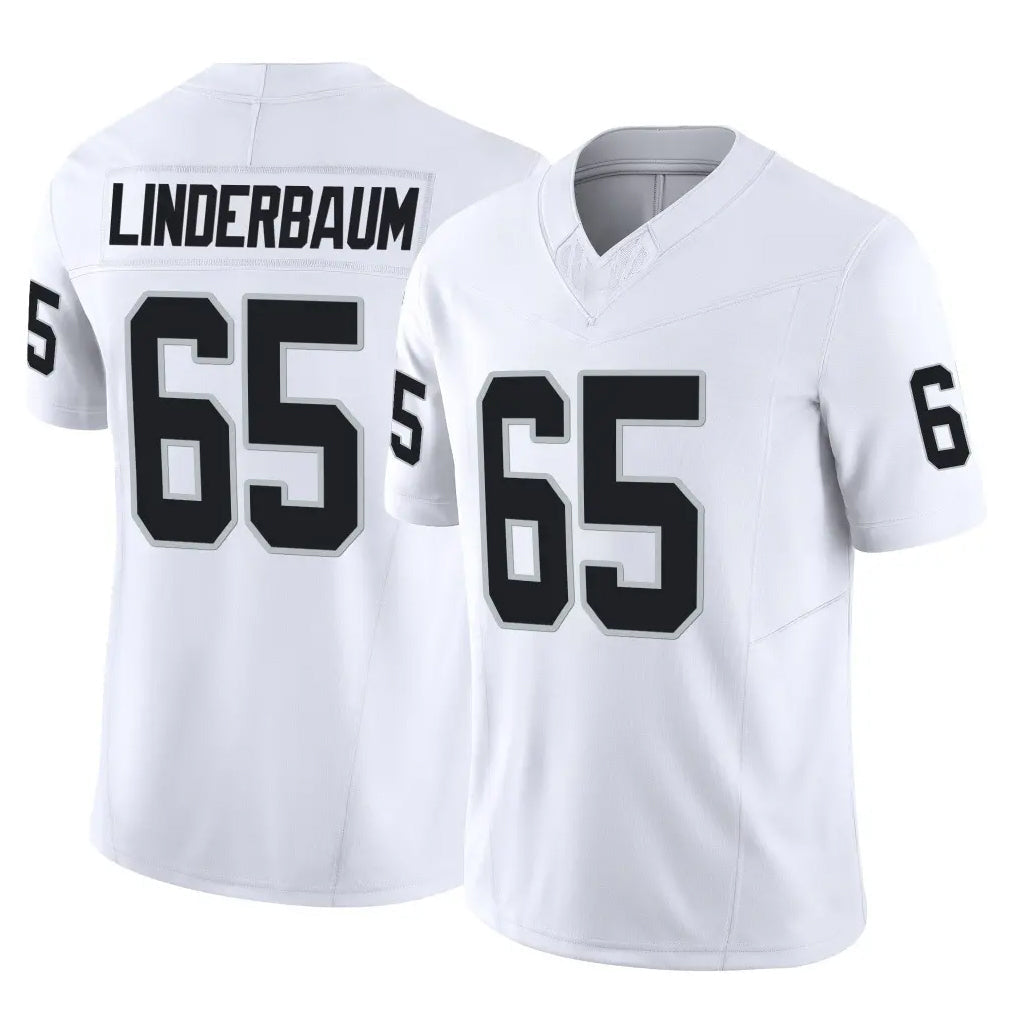 tocy LV.Raiders #65 Tyler Linderbaum Player White Limited Vapor F.U.S.E. Home Game Stitched Jerseys