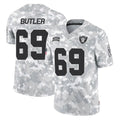tocy LV.Raiders #69 Adam Butler Player Arctic Camo Salute To Service Limited Game Stitched Jerseys